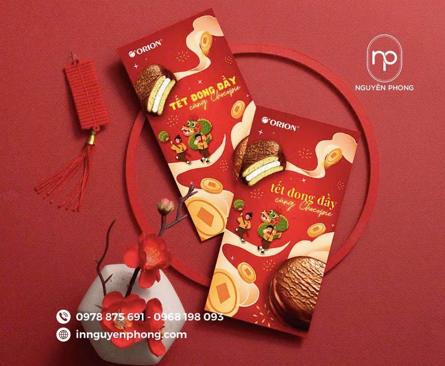 In bao lì xì chữ Phúc độc đáo sáng tạo 